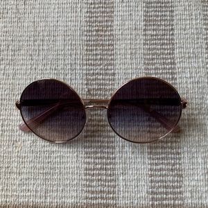 Michael Kors Gradient Round Sunglasses Rose Gold